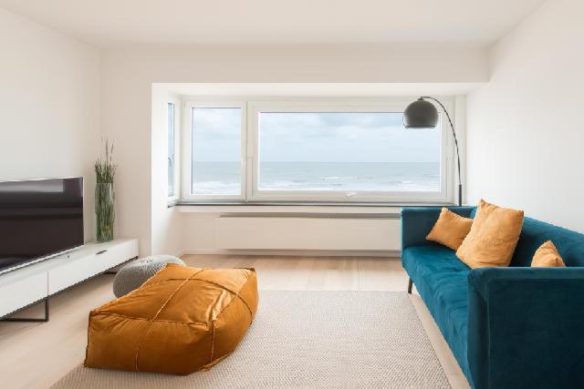 Prachtig Zeezicht Appartement Ostende Exteriér fotografie